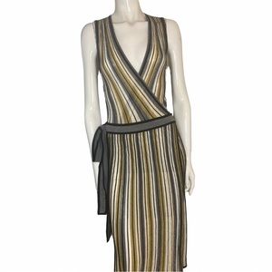 DVF rare sparkle wrap dress! Fits size 4-6